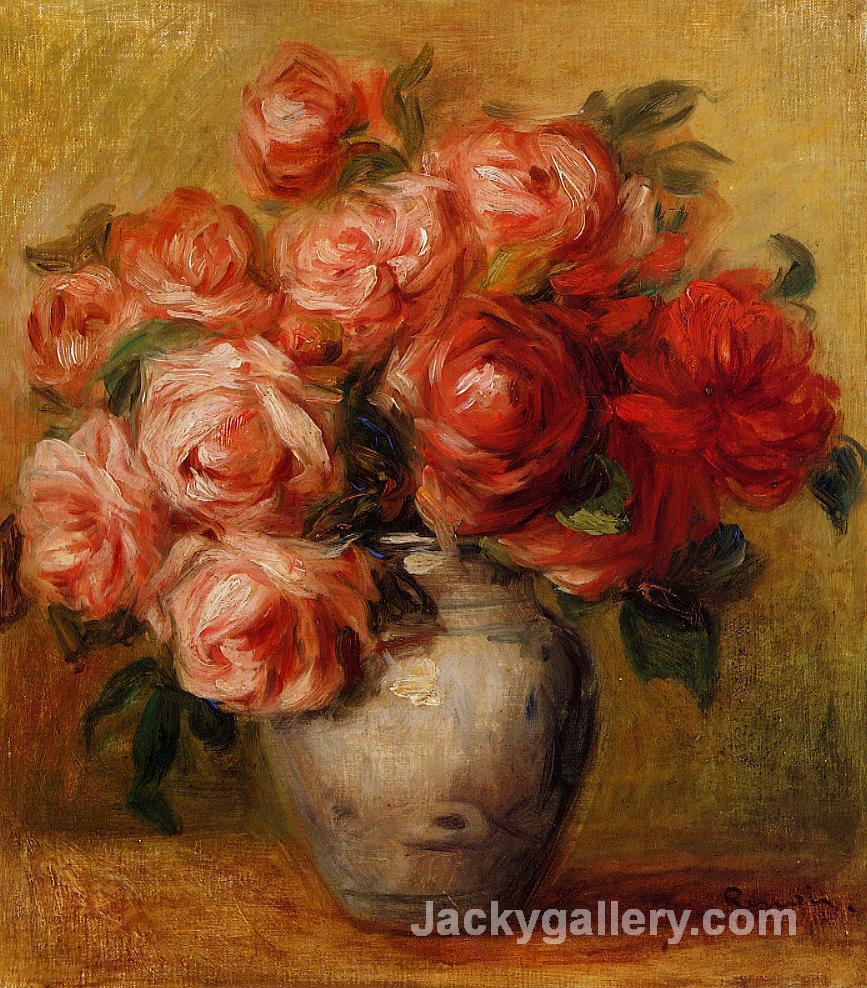 Still Life with Roses by Pierre Auguste Renoir paintings reproduction